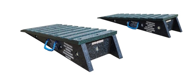 Auffahrrampe Set 1000 x 400 x 200 mm mit Kippschutz