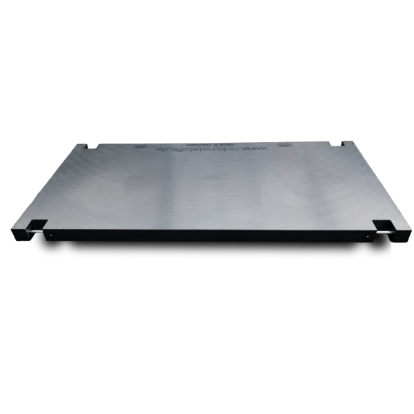 Kranabstützplatte Heavy Duty 1500 x1250 x80 mm mit 4 Wellen als Anschlagpunkt