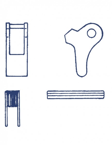 Sicherheits-Verschluß für Self-Locking-Haken